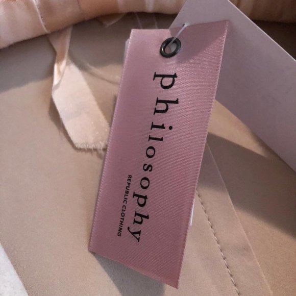 Philosophy Republic Clothing, Sz: XS, faux suede, trench coat, NWT, Color: Pearl - Picture 9 of 14